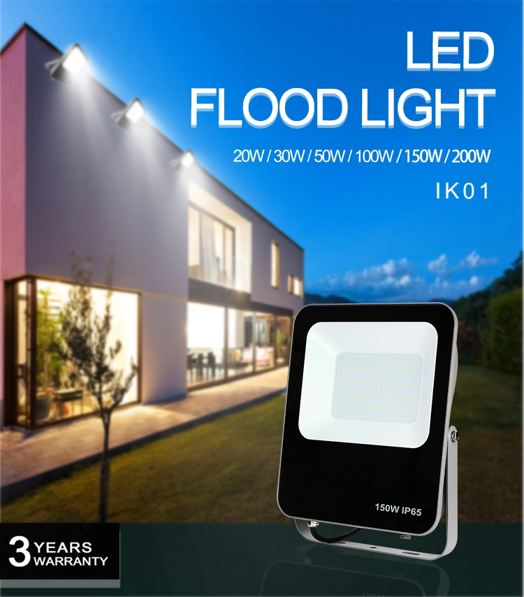 Ultra Thin Halogen AC Smart High Power SMD Outdoor Floodlight 200W Flood Light for Garden